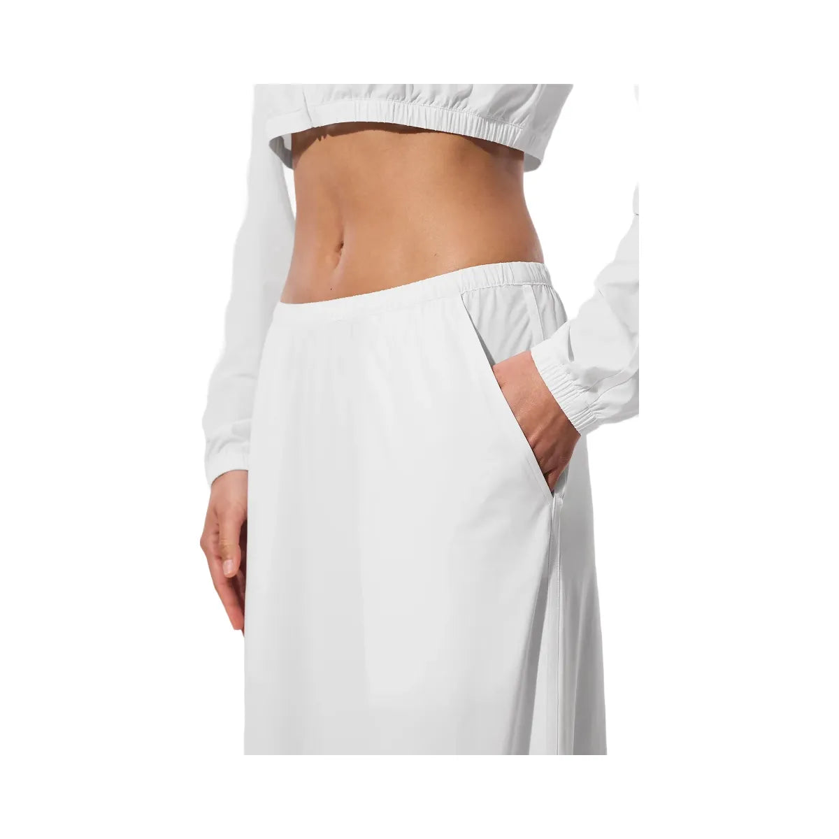 Alo Women's Breezy Wide Leg Pant (Long) - White