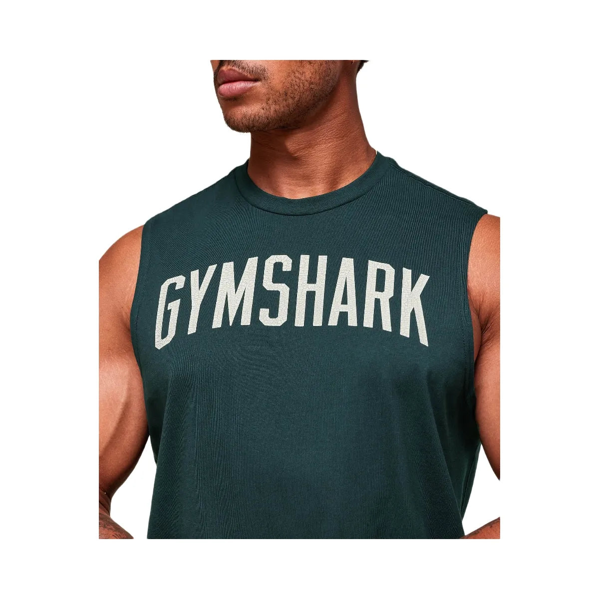 Gymshark Worn Graphic Tank - Deep Petrol Blue