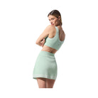 Alo Women's Tennis Club Sweater Knit Bra - Spearmint/White