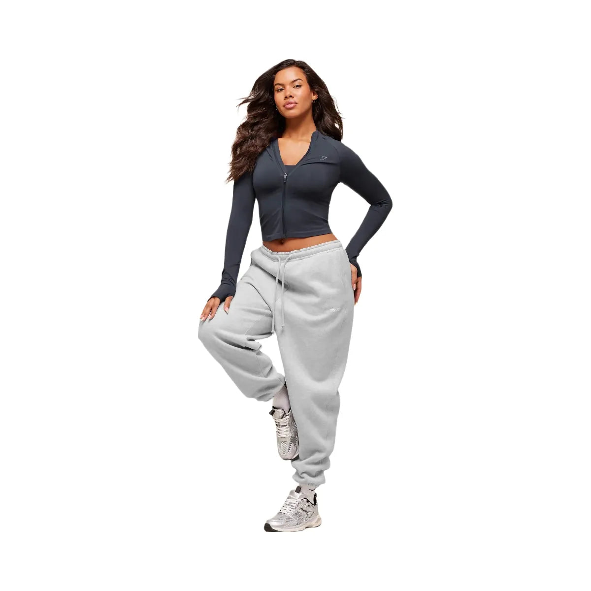 Gymshark Cosy Luxe Cuffed Joggers - Soft Grey Marl