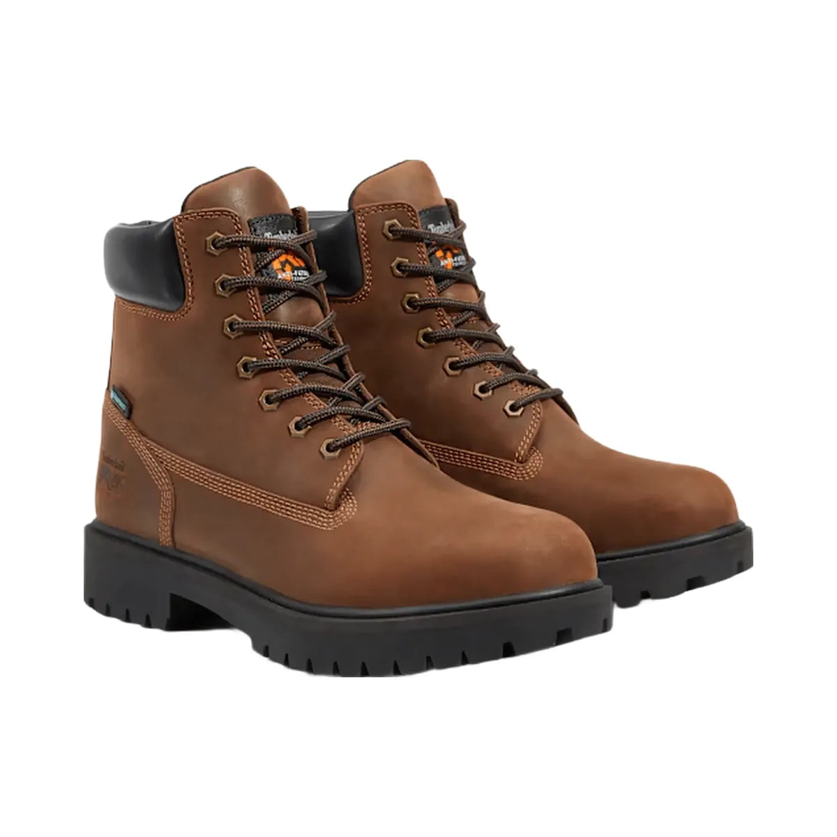 Timberland Direct Attach 6" Soft Toe Waterproof Work Boot Brown Men'S