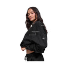 Alo Women's Pinstripe Hoodie - Black Pinstripe