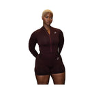 Gymshark Vital Midi Zip Up Jacket - Rich Maroon/Marl