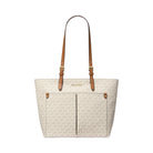Michael Kors Jet Set Medium Logo Pocket Tote Bag Vanilla