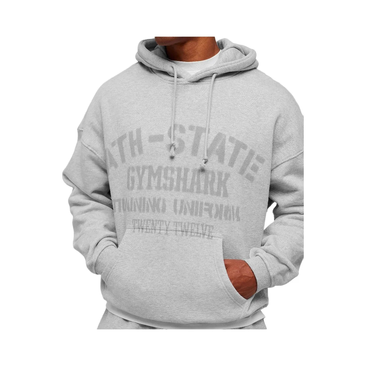 Gymshark Collegiate Hoodie - Bros Soft Grey Marl