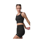 Alo Women's 5" Seamless Ribbed Favorite Short - Black