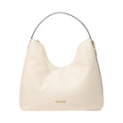 Michael Kors Nayla Medium Pebbled Leather Shoulder Bag Lt Cream