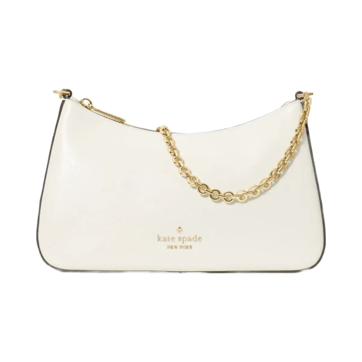 Kate Spade Margot Textured Patent Leather Convertible Crossbody Meringue