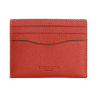 Coach Slim Id Card Case Pebbled Leather-Mango
