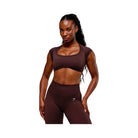 Gymshark Adapt Fleck x Whitney Short Sleeve Crop Top - Cherry Purple/Rich Maroon
