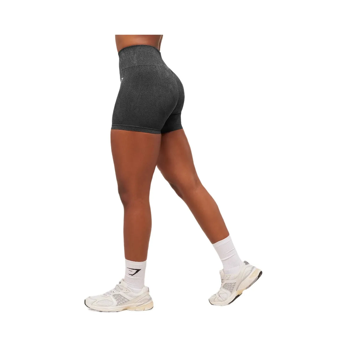 Gymshark Adapt Camo Seamless Shorts - Asphalt Grey/Black