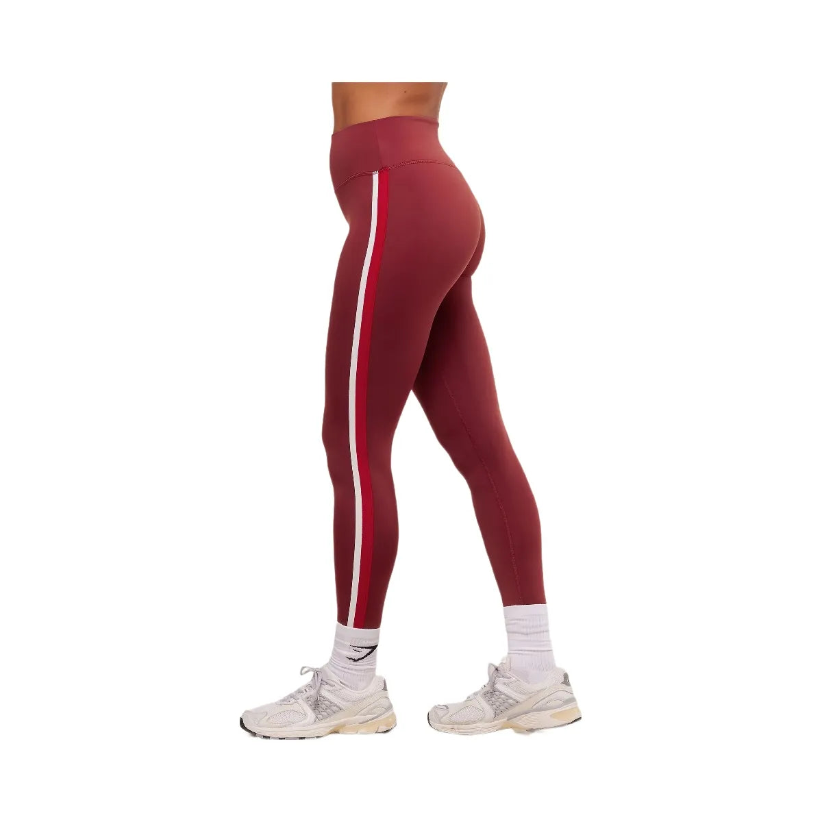 Gymshark Piping Legging - Sets Red/Carmine Red/Soft White