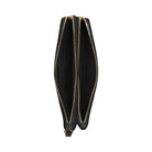 Coach Double Zip Wallet In Signature Canvas Signature Canvas-Gold-Brown Black