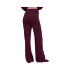 Alo Women's Cashmere High-Waist Plush Waffle Pant - Burgundy