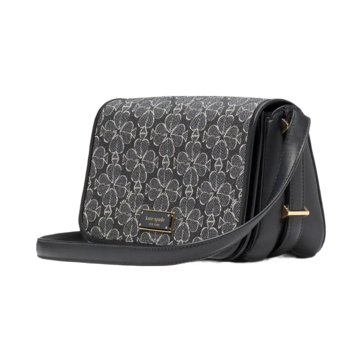 Kate Spade Liv Spade Flower Crossbody Bag Black Multi