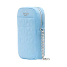Kate Spade Flower Quilted Fabric Phone Crossbody Montauk Blue