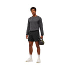 Gymshark Versatile Seamless Long Sleeve T-Shirt - Dark Grey/Black