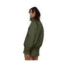 Alo Women's Work It Bomber - Green Olive