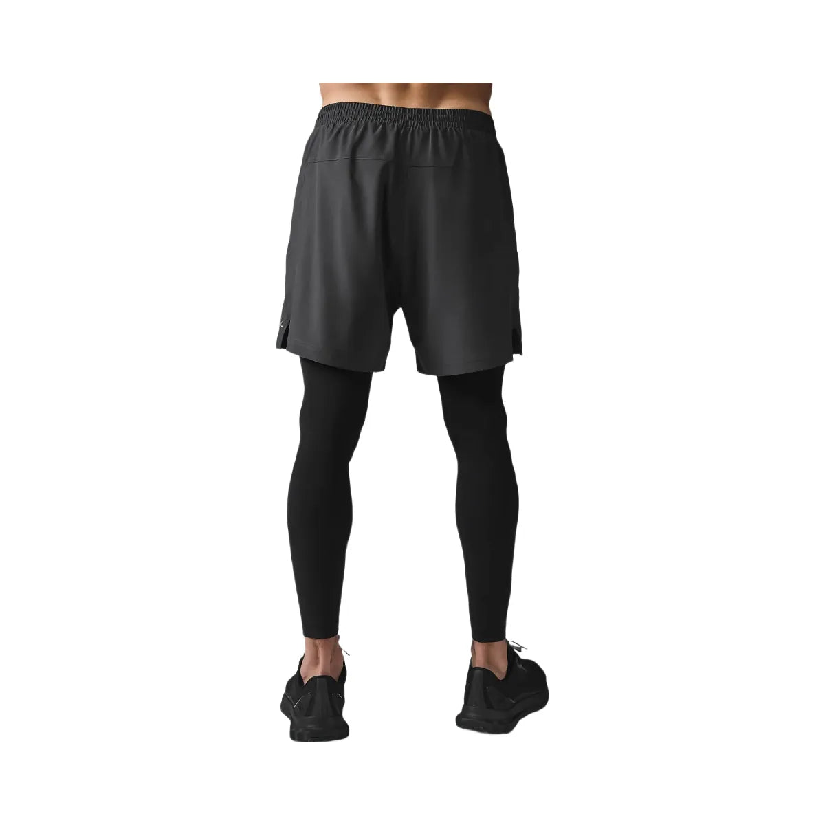 Alo Men's 5" Revival 2-in-1 Pant - Anthracite/Black
