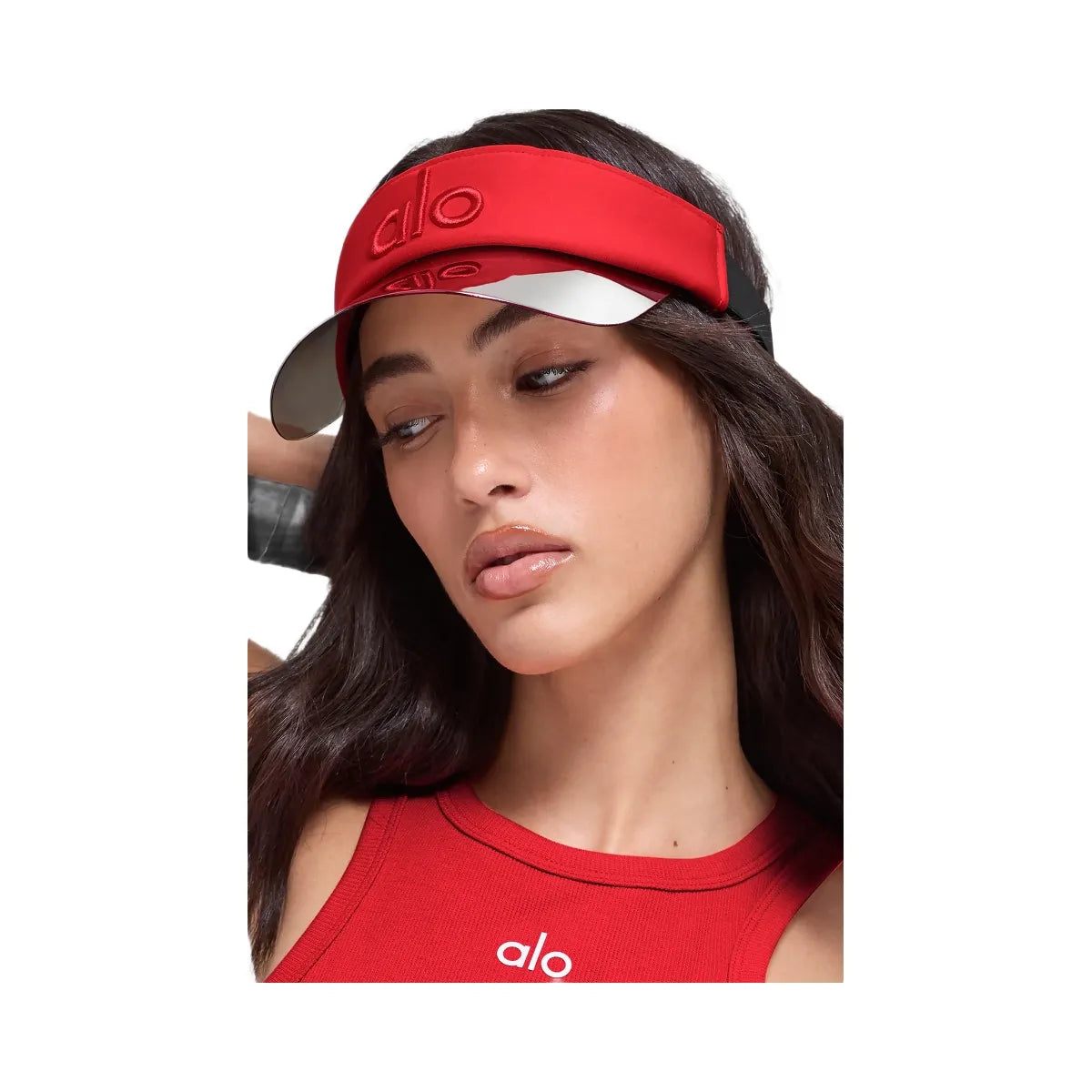 Alo Airlift Solar Visor - Bright Red