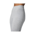 Alo Women's Cashmere High-Waist Plush Waffle Pant - Athletic Heather Grey
