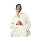 Alo Women's Sherpa Edge Shacket - Ivory