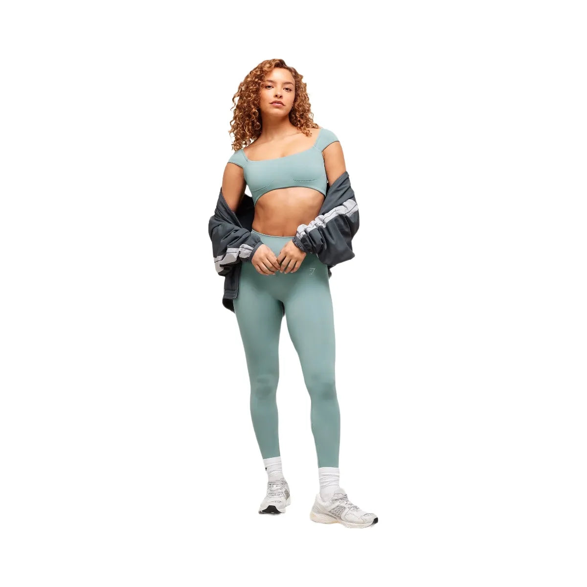 Gymshark Soft Sculpt Cap Sleeve Bralette - Rest Blue