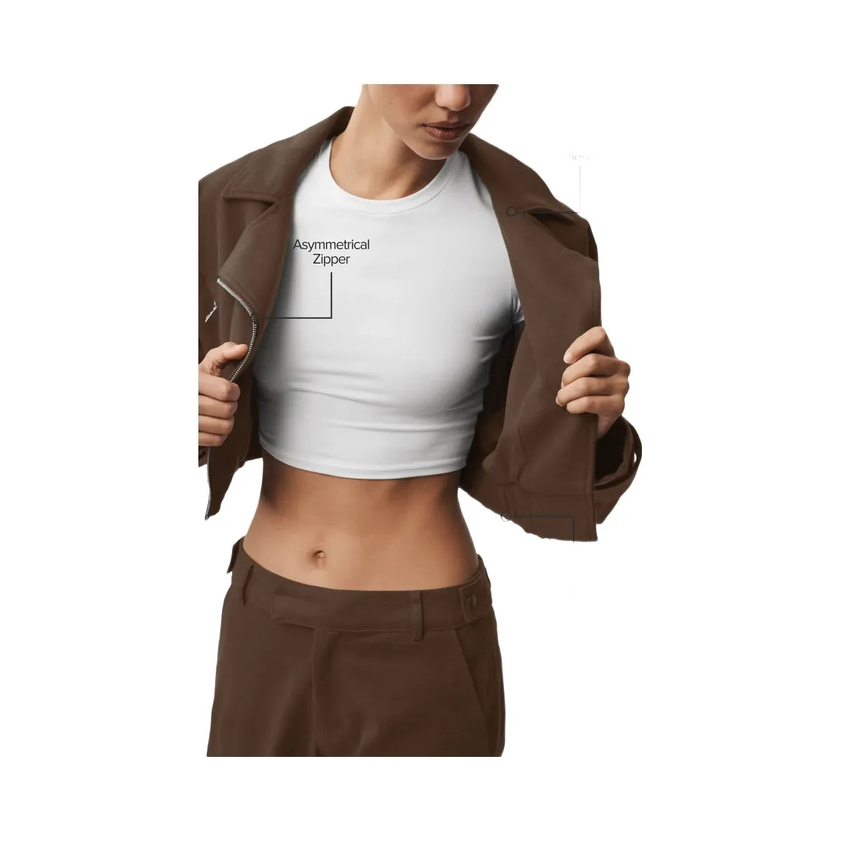 Alo Women's Cropped Cosmopolitan Jacket - Espresso