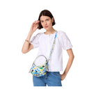 Kate Spade Madison Floral Crescent Shoulder Bag Cream Multi