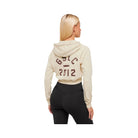 Gymshark Lifting Club 2012 Graphic Cropped Hoodie - Stone Beige/Wash