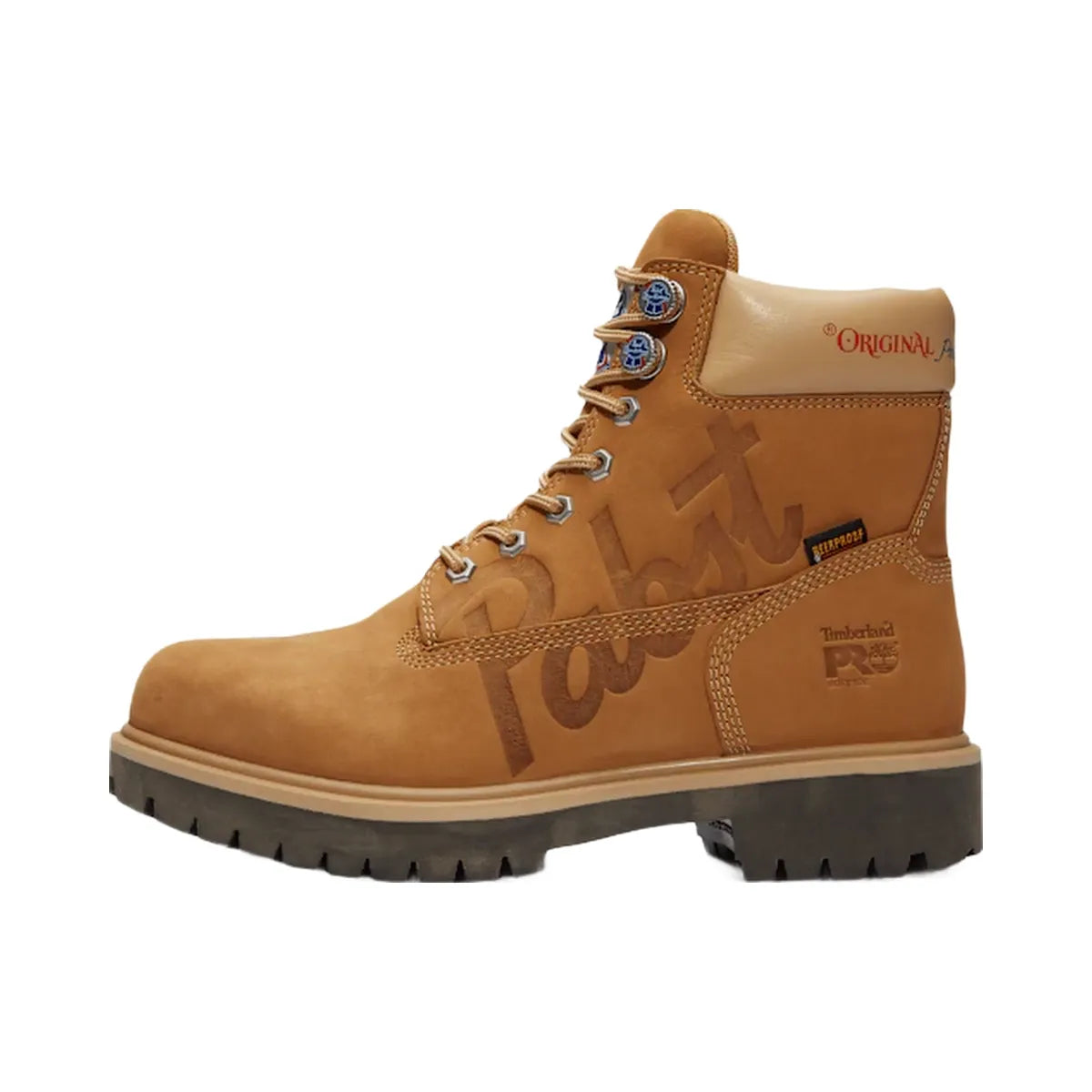 Timberland Pro And Pabst Blue Ribbon Direct Attach 6" Soft Toe Waterproof Work Boot Wheat Nubuck Men'S
