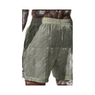 Alo Men's 5" Game Time Ripstop 2-In-1 Short - Limestone/Black