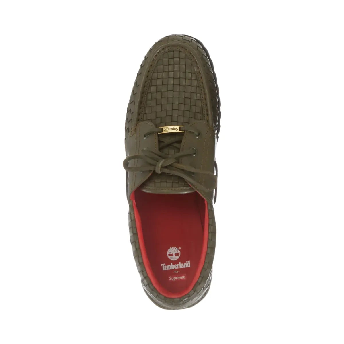 Timberland Woven Leather 3-Eye Lug Supreme Olive