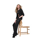 Alo Women's Snuggle Up Sweater High-Waist Wide Leg Pant - Black