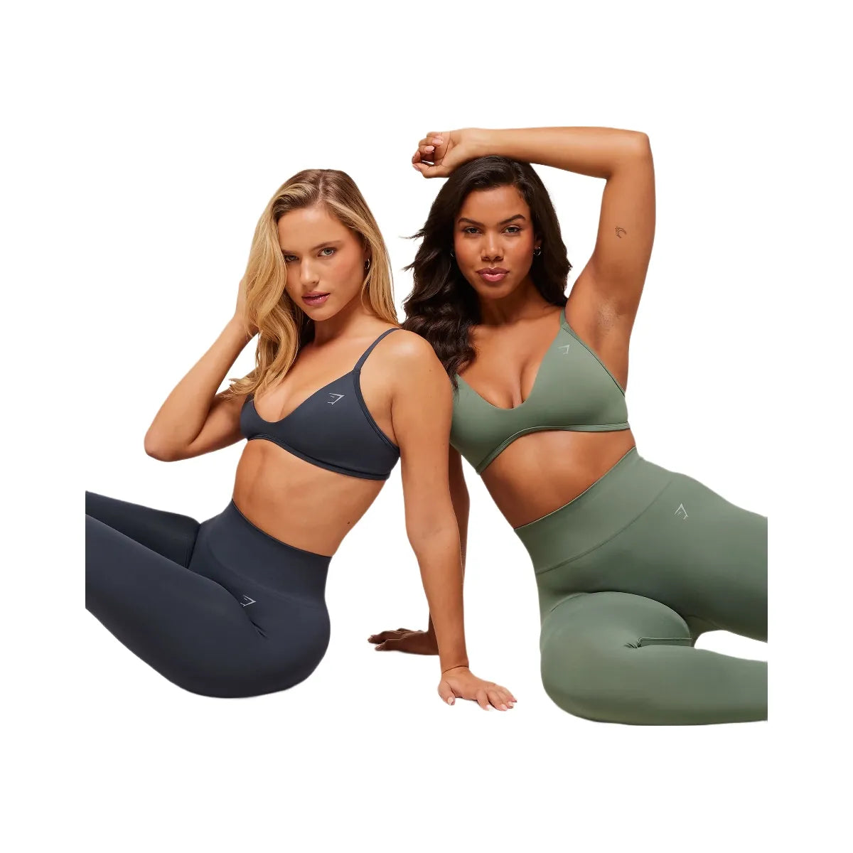 Gymshark Soft Sculpt V-neck Sports Bra - Heavy Blue