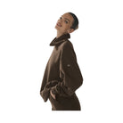 Alo Women's Hazy Mock Neck Pullover - Espresso