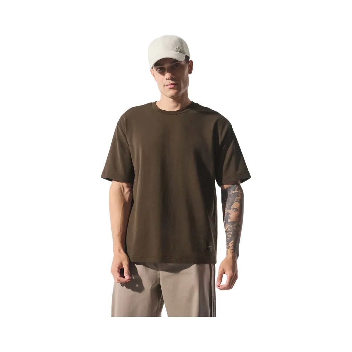 Alo Men's Double Take Short Sleeve - Espresso