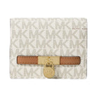 Michael Kors Hamilton Moderne Small Signature Logo Wallet Vanilla-Acorn