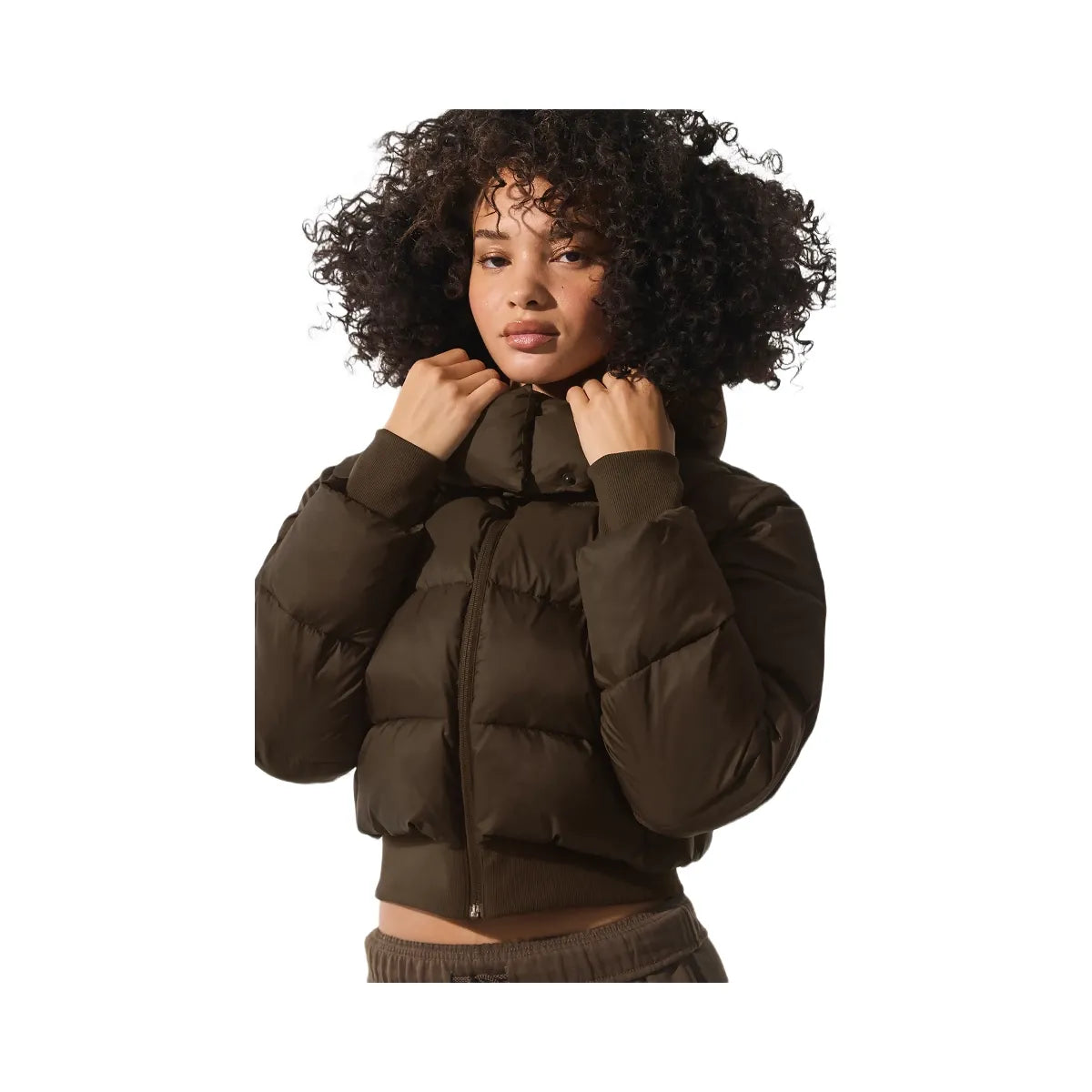 Alo Women's Foxy Puffer Jacket - Espresso