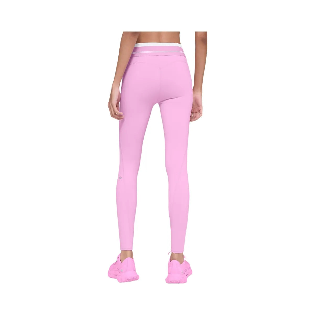 Alo Women's Airbrush High-Waist 7/8 Better Together Legging - Candy Heart Pink/White