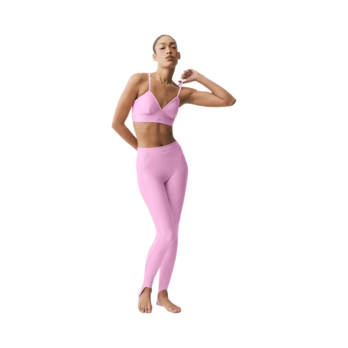 Alo Women's Airlift Love Language Bra - Candy Heart Pink