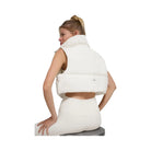 Alo Women's Cropped Gold Rush Puffer Vest - Ivory