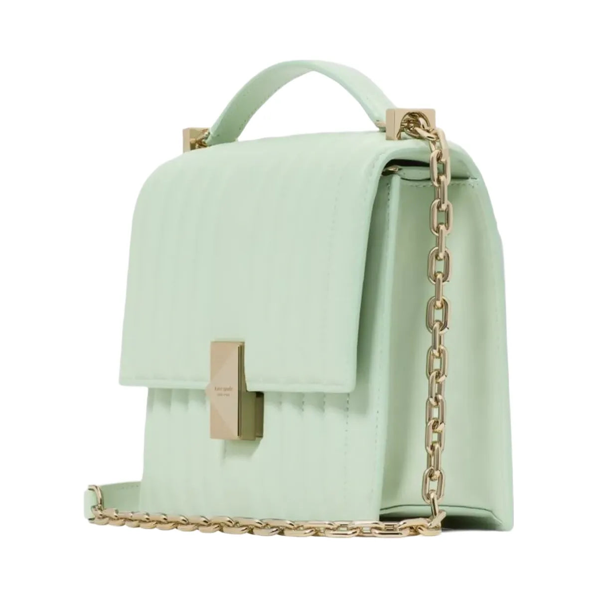 Kate Spade Deco Quilted Chain Shoulder Bag Pistachio Ice