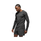 Alo Men's Vapor Crewneck Long Sleeve - Anthracite