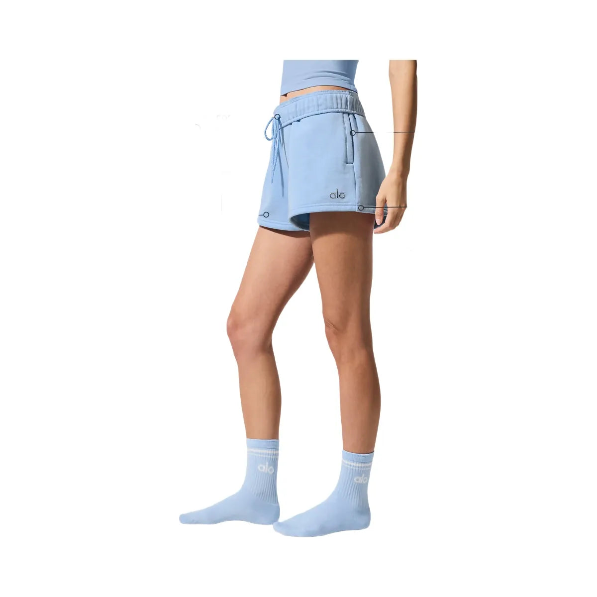 Alo Women's Accolade Short - Seashell Blue