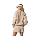 Alo Women's Accolade Crew Neck Pullover - Macadamia