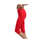 Alo Women's soft High-Waist Iconic 90's Capri - Bright Red