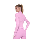 Alo Women's Airbrush Corset Full Zip Jacket - Candy Heart Pink