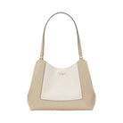 Kate Spade Lena Colorblock Large Triple Compartment Shoulder Bag Light Sand Multi