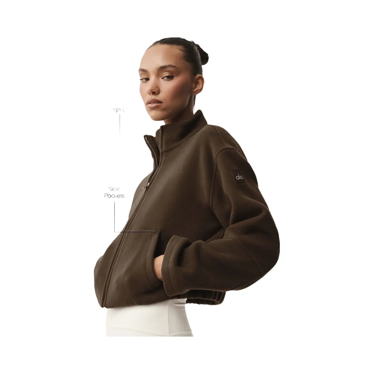 Alo Women's Double Face Wool City Girl Jacket - Espresso